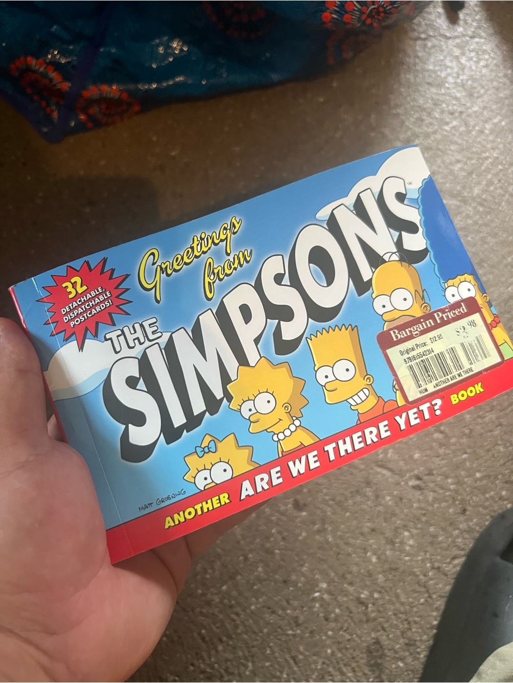 SIMPSONS Postcard Book Collectible